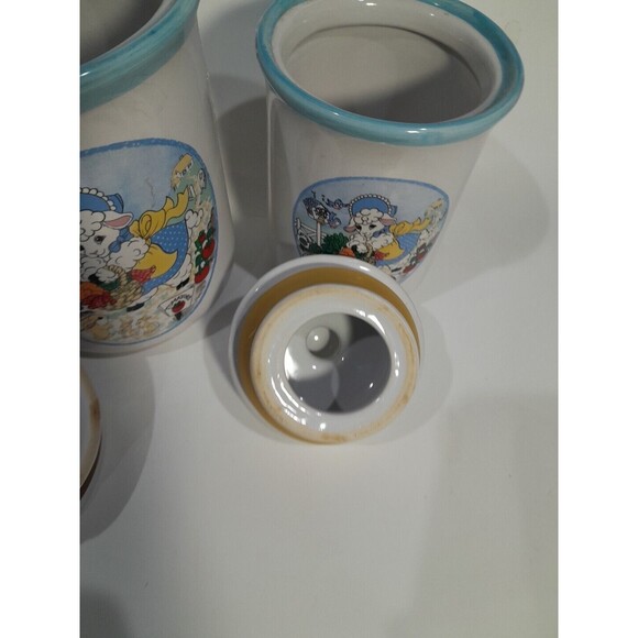 Vintage Canisters, Home Tweet Home, Sheep, Mother Goose, Nursery Rhyme, - Picture 6 of 13